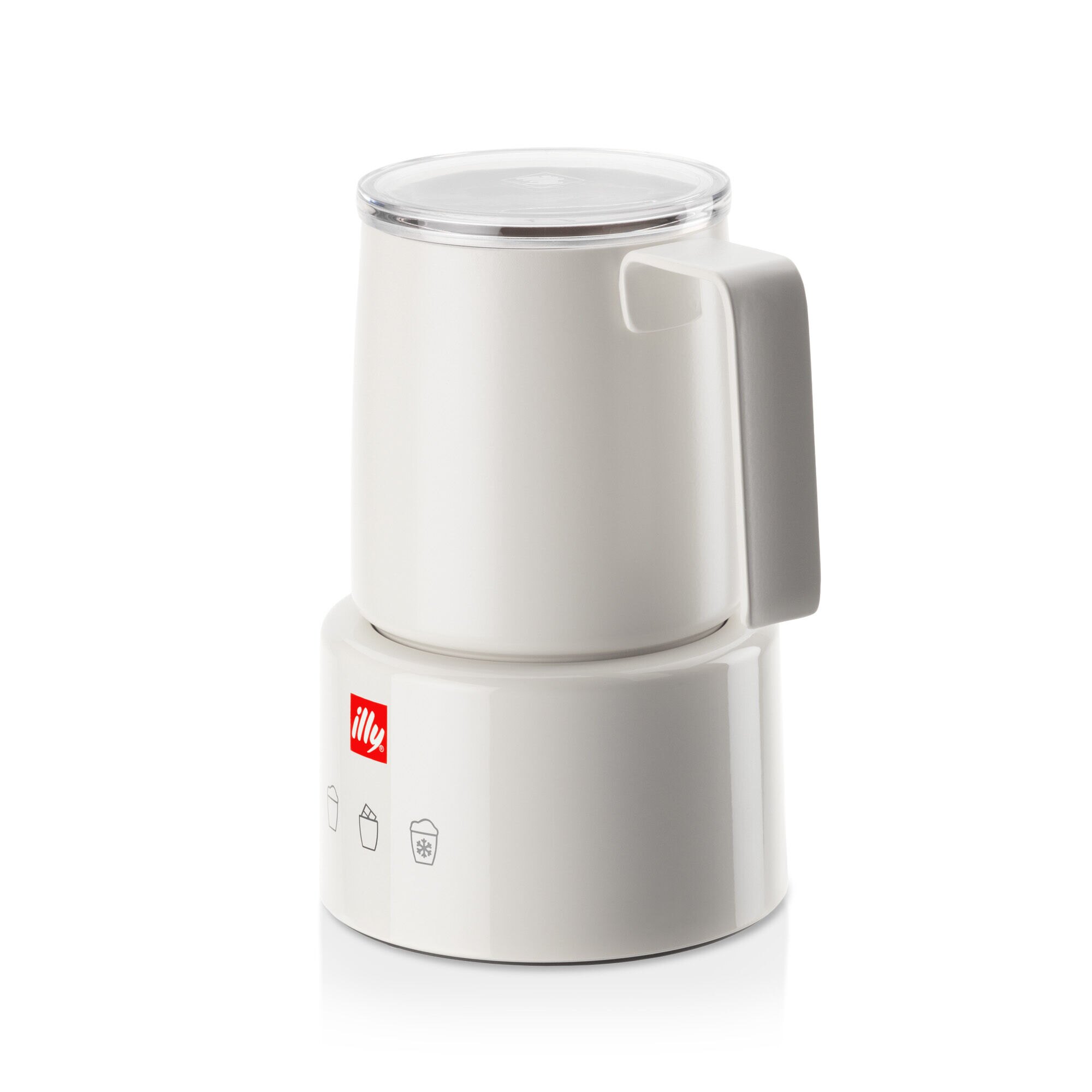 illy white electric milk frother - Esprit Café