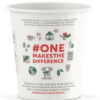 25 Gobelets café/cappuccino take away en papier recyclable (236ml) - Image 3